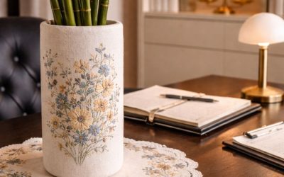 Trasformare la passione per il ricamo in creazioni per l’arredo di valore